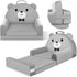 Kids Sofa Bed with Removable Washable Cover & Magic-Tape Backrest Foldable Toddler