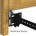 2Pcs Bed Frame Conversion Kit, Heavy Duty Adapter Bracket, Headboard Attachment with Hardware, Full to Queen