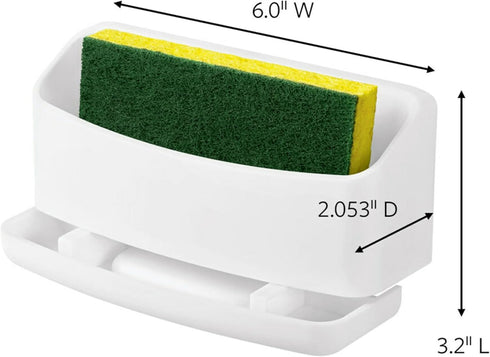 Command 2 8 2 Pack 1 Under Sink Sponge Caddy, Total Sponge Holders with Strips, of Caddy, Organize Damage-Free