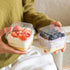 8 oz 100 Sets, Zezzxu Dessert Cups with Lids and Spoons, Square Plastic Dessert To-Go Containers with Dome Lids