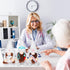 Lineshading 3 Pcs Nurse Doctor Home Gnome Figurines Plush Decoration Swedish Gnomes Ornaments Decor Hospital Office