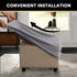 PrinceDeco Stretch Ottoman Cover Ottoman Slipcovers Square for Living Room Foot Stool Stretch Covers to Fit Ottoman
