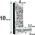 Set 2 1A ZOLAPI of Crystal Crush Diamond Candle Sconces, Gorgeous Silver Mirrored Wall Sconce, Candle Holder Glass Wall