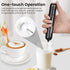 Handheld Electric Milk Frother, Battery Operated Foam Maker and Mixer for Drinks (Black)