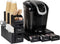 Mind Reader Coffee Pod Drawer and Cup Condiment Set, 2 Pcs., 36 Pod Capacity, Black