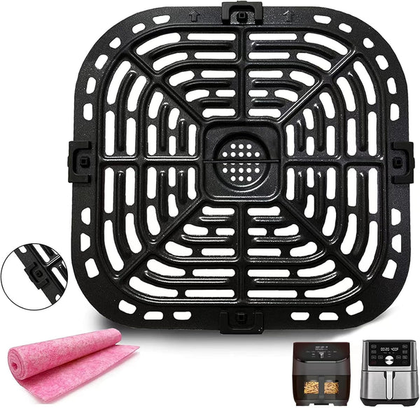 Air Fryer Crisper Plate Tray Rack for Instant Vortex Plus 6QT, 5.7QT, Premium Grill Pan Insert for Gourmia GAF685