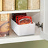 BSTKEY Packet 4 Packets Seasoning Organizer, Food Storage Organizer with Divided Bamboo Wood Compartments, Plastic