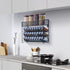 27 Countertop, Spice Rack Organizer with Spice Jars with Black Lids, Funnel, Spice Labels, Pen, Seasoning Organizer