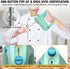 Electric Hand Mixer with Stainless Steel Whisk, Dough Hook, Storage Bag, Handheld Mixer for Baking, Turbo Boost, Green