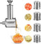 Stainless Steel Slicer Shredder Attachment for KitchenAid Mixer, Cheese Grater Attachment, Food