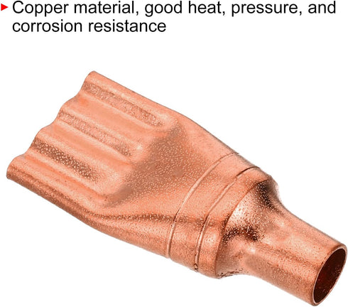 MECCANIXITY 2-Pack Refrigeration Capillary Tube Filters Liquid Separator 9.52mm to 3mm Flat Copper Fitting