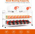 Closet 18.5"-33" 12 3-Tier Expandable Shoe Rack for Adjustable Metal Shoe Rack for Entryway Free Standing Shoe