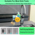Sponge Holder for Kitchen Sink Smiley Face Sponge Holder Over Faucet - Stainless Steel Sink Caddy Organizer with Quick