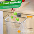 Holder,2 Pack HNYYZL Trash Bag Trash Bag Holder for Cabinet Door and Cupboards,Stainless Steel,Plastic Bag Holder Under
