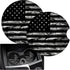 Cup Holders Car Coasters for Women/Men, 2 Pack Absorbent Ceramic Stone Drinks Coaster Set, Camo US Flag