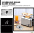 Slice Toaster Lid, 2 Slice Toaster Cover, Stainless Steel Appliance Cover for Bread Machine