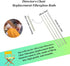 4 (Grey_2) Pcs Director's Chair Fiberglass Replacement RodReplacement Fiberglass Stick for Directors Chairs Director