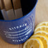 Now Designs Utensil Crock, Powder-Coated Steel, Navy Blue, 5x6 inches