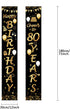 2 Pieces 80th Birthday Party Decorations, Cheers to 80 Years Banner, Welcome Porch Sign