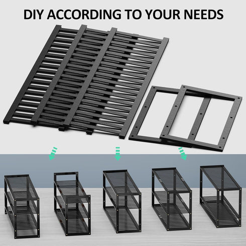 Closet, 3 32.5inch 12-15 Jripae Bamboo Shoe Rack for Tier Longer Shoe Organizer Shelf Holder Storage Pairs Stackable