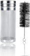 Beer Dry Hopper Filter, 300 Micro Mesh Stainless Steel Beer Hop Strainer with Cleaning Brush for Homebrew, Wine, Coffee