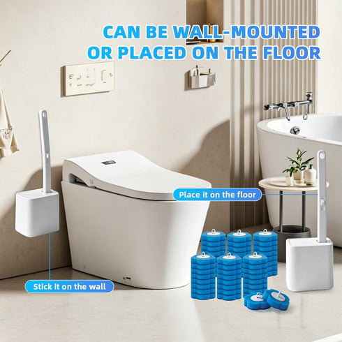48 Disposable Toilet Brush with Refills, ,Toilet Bowl Cleaner,Toilet Cleaning Supplies,Toilet Bowl Brush,automatic