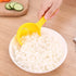 Yellow Rice Paddle Scoop Mold for Rice Ball Making - Non-stick Sushi Mold - Kitchen Gadget for Sushi Making