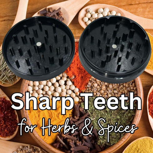 2 4 inch (2, 4 inches) Herb Grinders. Layer Grinder. aluminum alloy metal. Top and Bottom Only. NO Screen Catcher.