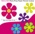 50 Pieces Retro Flower Cutouts - 60s Party Favors Paper Flower Cutout Hippie Decor for Christmas