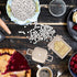Ceramic Pie Weights, Reusable 10mm Baking Beans for Pie Crust Weights with Wheat Straw Container