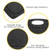 Mini Kitchen Cooking Board Mats, 10" x 6" Non-Slip Plastic Chopping Boards with Built-in Juice Grooves (Black)