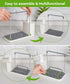 Hand and Dish Soap Dispenser Set with Tray, 5-in-1 Organizer for Kitchen Sink Countertop Storage, Useful Kitchen Gadgets