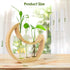 Plant Propagation stations, Crescent Moon Table Terrarium Stand for Indoor houseplants, Wooden Wall Boho Hanging