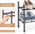 8 Closet, 2 STORAGE MANIAC Expandable Shoe Rack, Pairs Stackable Small Shoe Rack, Metal Adjustable Shoes Organizer