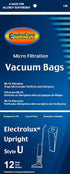 EnviroCare Replacement Micro Filtration Vacuum Cleaner Dust Bags, 12 pack for Electrolux Upright Style U