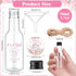 Funnymoom 50 Sets 1.7oz/50ml Elephant Party Favors for Guests Mini Liquor Bottles and Thank You Cards Funnels Plastic