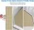 Stall,236 24x24 Inch Shower Mat Non-Slip Bath Mat for Tub and Shower Suction Cups with Drain Holes, Quick Dry Machine