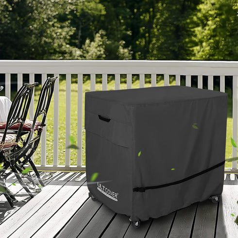 65-80 32L 18W 32H inch, ULTCOVER Waterproof Quart Patio Cooler Cart Rolling Ice Chest Cover x x Black