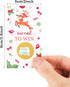 Outus 40 Pieces Christmas Scratch Off Cards Christmas Scratch Off to Win Stickers Party Game Holiday Tickets Xmas