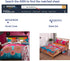 Pangzi Set ,1 1 2 4 Bohemian Retro Bedding Sheet Fitted Sheet, Flat, Pillow Cases - Piece (Full, Rose Pink)