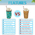 FengQuGou 30-32 oz Animal Dogs Reusable Iced Coffee Cup Sleeve With Handle Neoprene Ice Insulator Coffee Cup Sleeve