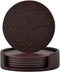 Drink Coasters,PU Leather Bar Beer Beverage Coaster for Drinks Set of 6
