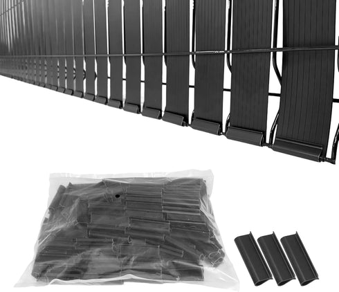 XKMT Black Mounting Bracket for Chain Link Fence View Blocking Privacy Tape Weave