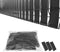 XKMT Black Mounting Bracket for Chain Link Fence View Blocking Privacy Tape Weave