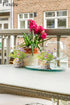 2Pcs,Daisies Daisy Artificial Flowers in Cement Vases Faux Flowers Farmhouse Home Coffee Table Bookshelf Office Desk