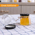 Encheng 1.5 oz Clear Hexagon Jars with Lids (Black), Small Glass Jars for Herbs, Foods, Jams, 30 Pack