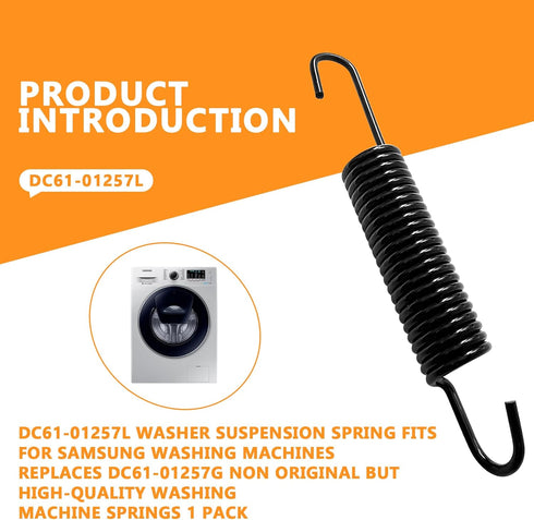 DC61-01257L Washing Machine Suspension Springs for Samsung, Washer Replacement Parts Replaces DC61-01257G, 1 PACK