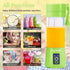 Portable Blender, 380ML Mini Mixer for Smoothies and Milkshakes, USB Rechargeable, Handheld, Green