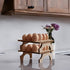 Stackable Wooden Egg Holder Countertop, Rustic Double Layer Egg Organizer for 24 Fresh Eggs, 2 pcs