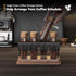 8Pcs Single Dose Coffee Bean Storage Tubes with One-Way Exhaust Valve,Coffee Bean Container with American Walnut Wood